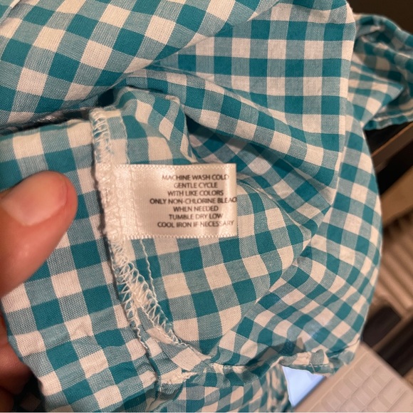 U.S. Polo Assn. Teal Checkered Shirt - Picture 5 of 6
